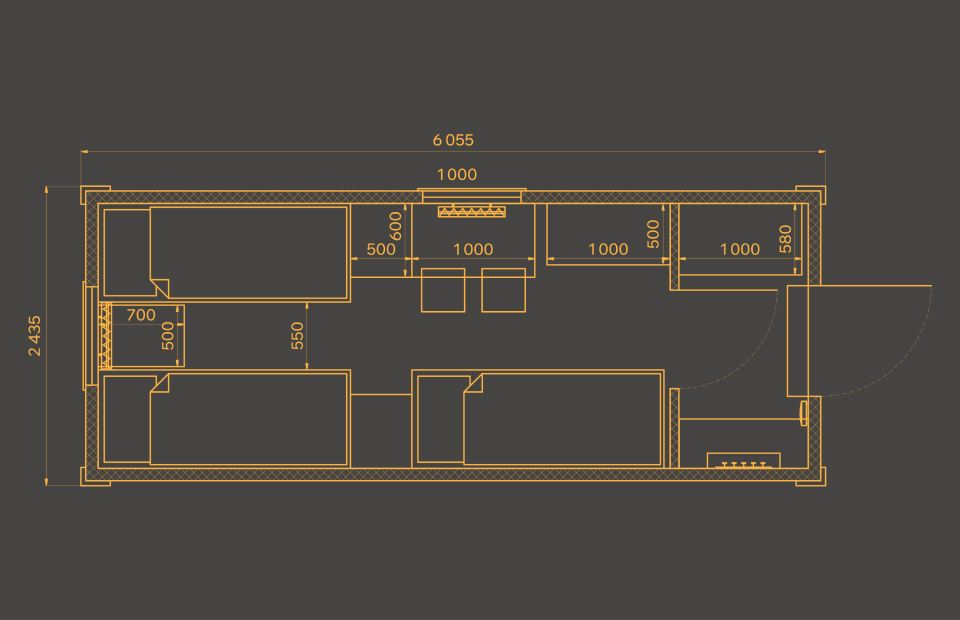Жилой для ИТР на 3 человек